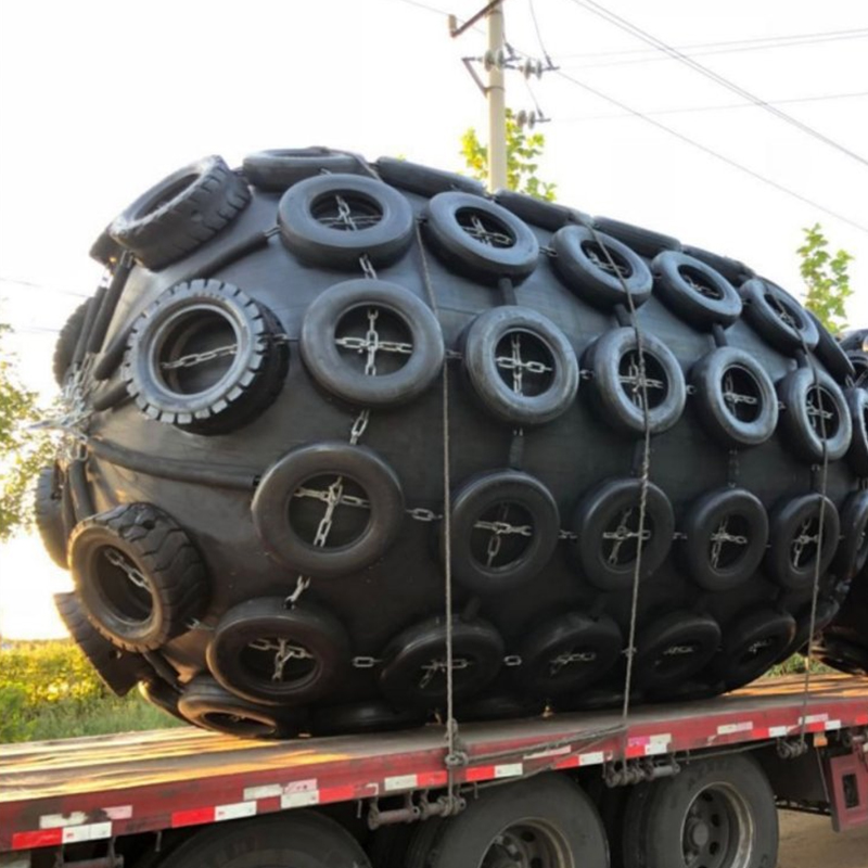 Dia1000x3000 Ship To Ship Lower Mooring Forces Launch Airbag Pneumatic Rubber Fender 